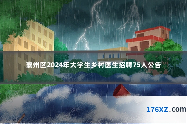 襄州区2024年大学生乡村医生招聘75人公告