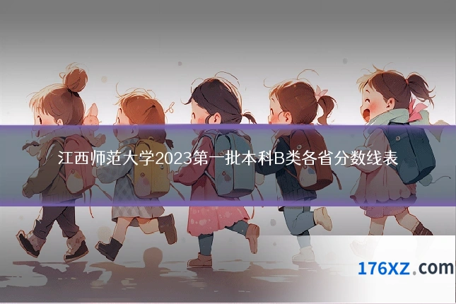 江西师范大学2023第一批本科B类各省分数线表