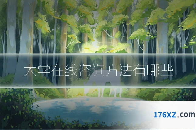 大学在线咨询方法有哪些