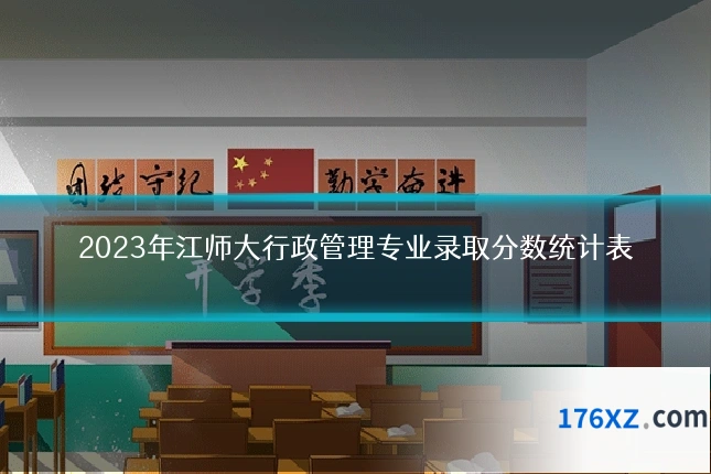 2023年江师大行政管理专业录取分数统计表