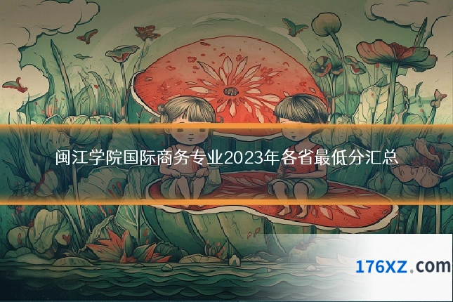 闽江学院国际商务专业2023年各省最低分汇总