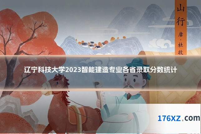 辽宁科技大学2023智能建造专业各省录取分数统计