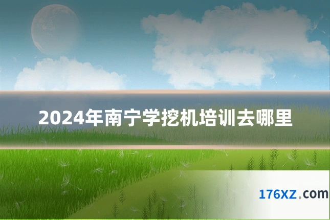 2024年南宁学挖机培训去哪里