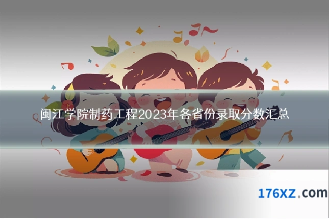 闽江学院制药工程2023年各省份录取分数汇总