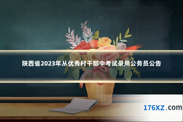 陕西省2023年从优秀村干部中考试录用公务员公告