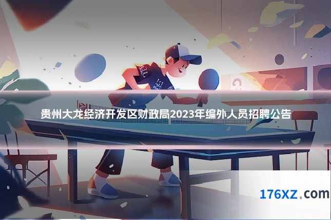 贵州大龙经济开发区财政局2023年编外人员招聘公告