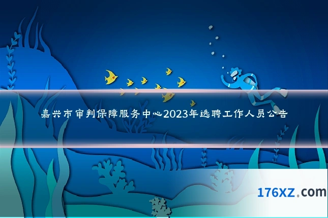 嘉兴市审判保障服务中心2023年选聘工作人员公告