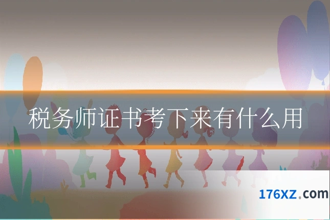 税务师证书考下来有什么用