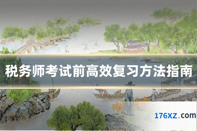 税务师考试前高效复习方法指南