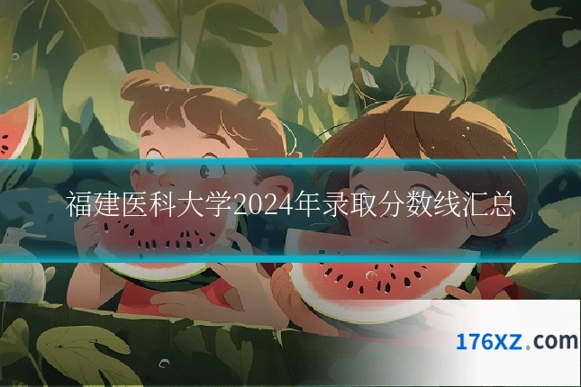 福建医科大学2024年录取分数线汇总