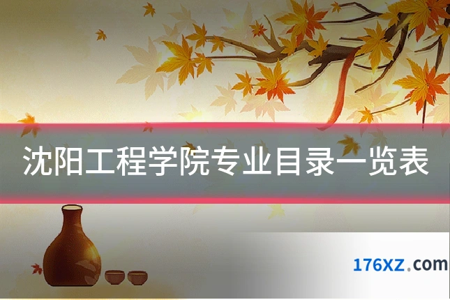 沈阳工程学院专业目录一览表