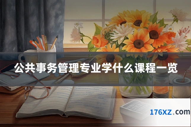 公共事务管理专业学什么课程一览