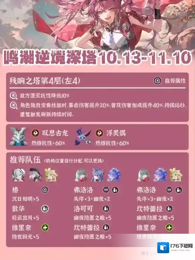 《鸣潮》逆境深塔最新阵容推荐