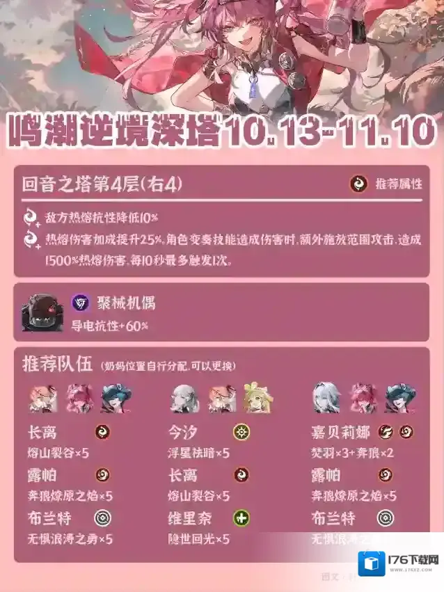 《鸣潮》逆境深塔最新阵容推荐