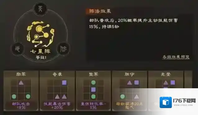 《偃武》七星阵玩法介绍