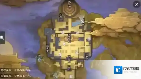 楚留香手游少林残帖书箱地点 少林残帖书箱地点坐标