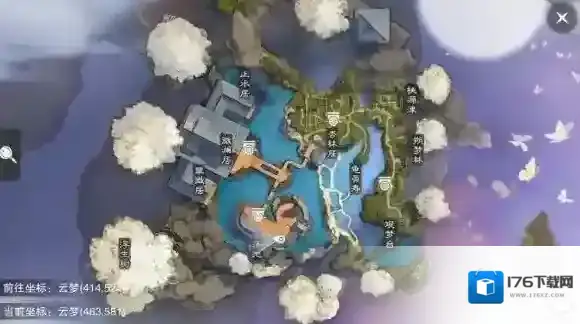 楚留香手游云梦残帖书箱地点 云梦残帖书箱地点坐标