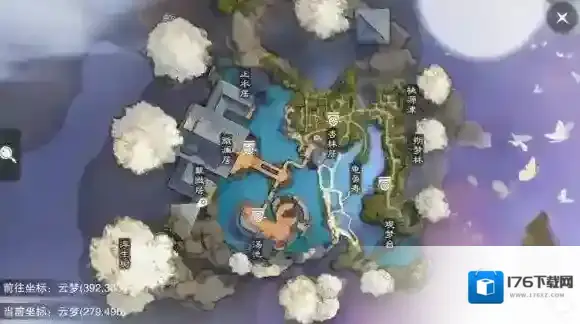 楚留香手游云梦残帖书箱地点 云梦残帖书箱地点坐标