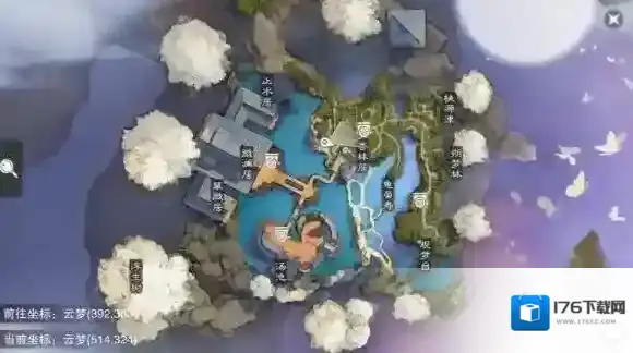 楚留香手游云梦残帖书箱地点 云梦残帖书箱地点坐标