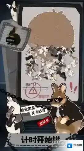 挤在一起的兔兔