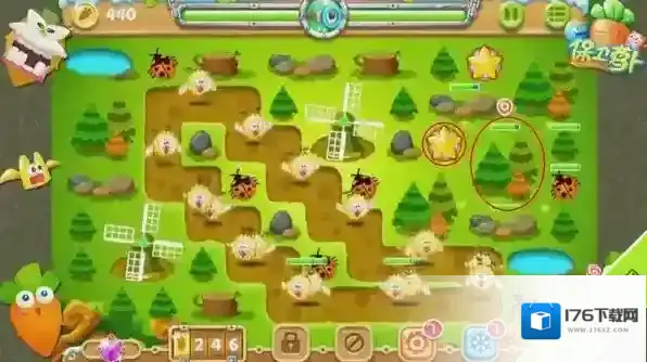 保卫萝卜2极地冒险21关图文攻略 金萝卜妥妥的