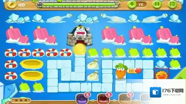 保卫萝卜2极地冒险45关图文攻略 金萝卜钻石两不误