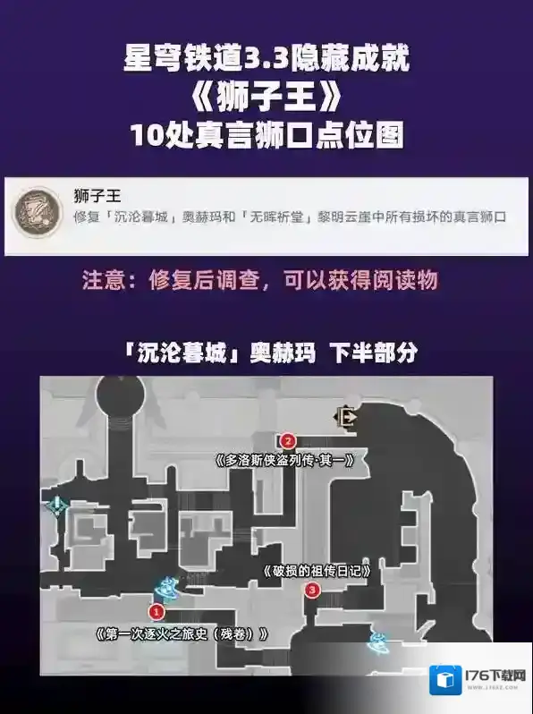 崩坏星穹铁道3.3隐藏成就狮子王获得攻略​