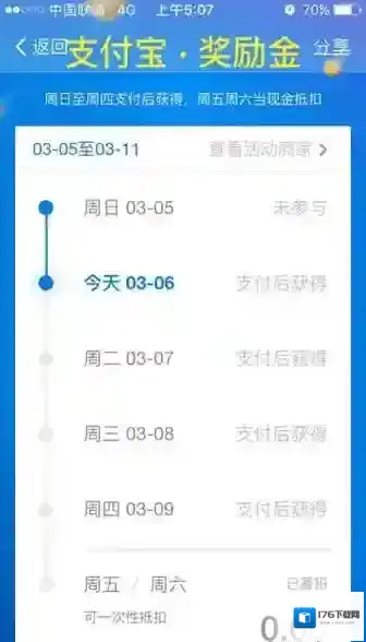 《支付宝》领取鼓励金的方法介绍