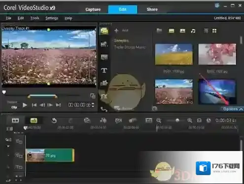 《会声会影》x9添加不在界面遮罩方法教程