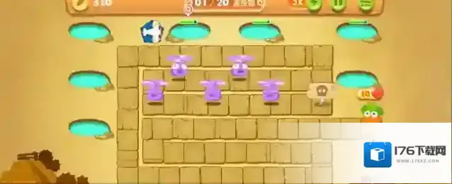 保卫萝卜游乐场第52关怎么过