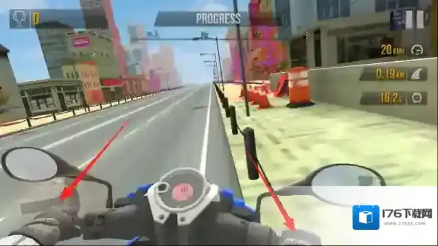 公路赛车摩托骑手