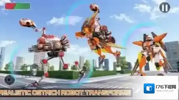 鸵鸟机器人汽车变形战争