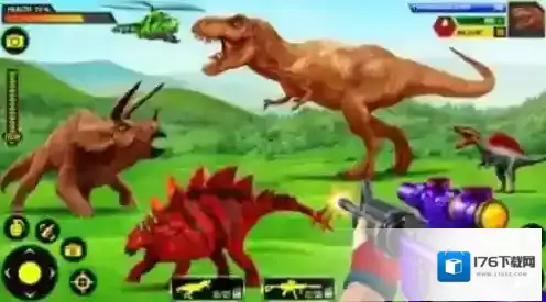 野生恐龙狩猎袭