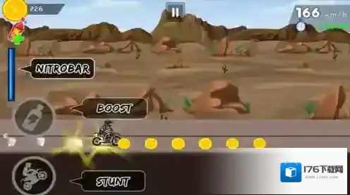 特技极限小轮车男孩