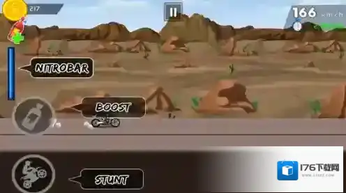 特技极限小轮车男孩