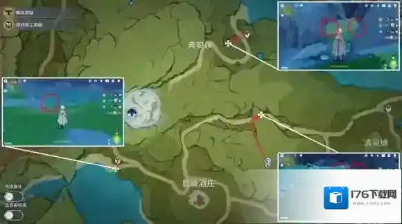 原神嘟嘟莲分布图 3.8嘟嘟莲收集路线