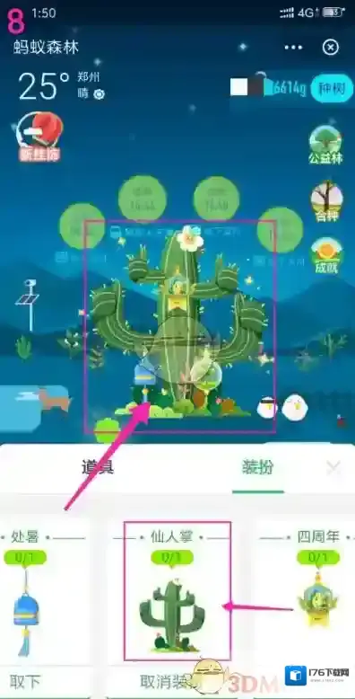 《支付宝》蚂蚁森林仙人掌装扮获得方法