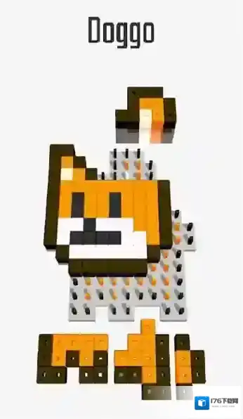 杂乱的像素方块