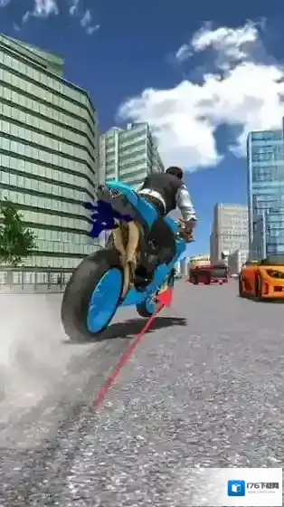 公路摩托遨游城市