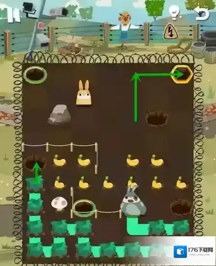 兔子复仇记穿过大火第22关怎么过 第五章22关三星图文攻略