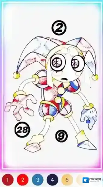 着色虚拟马戏团