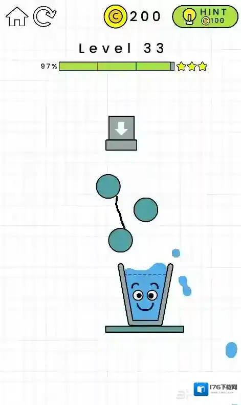 快乐玻璃杯33关怎么过 HappyGlass第33关三星通关攻略