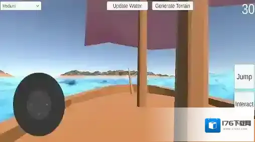 海盗堡垒和海浪