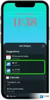 ios16锁屏界面显示天气设置方法