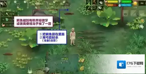 挨饿荒野沼泽丛林鳄鱼怎么打 捕捉鳄鱼方法攻略