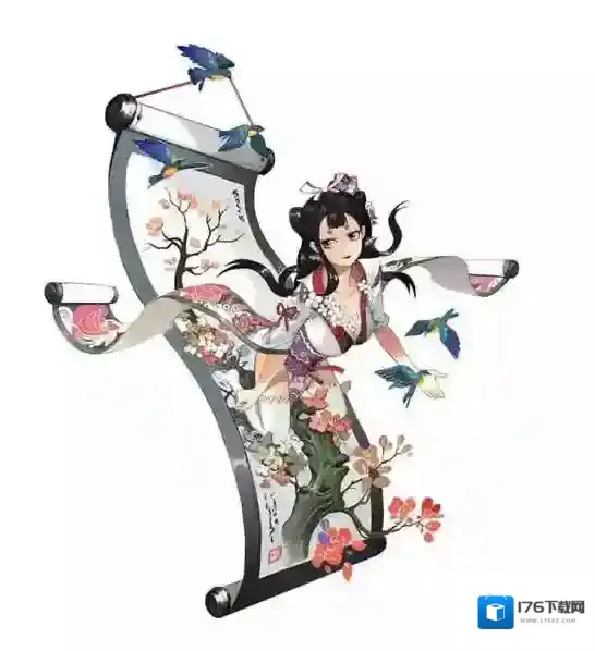 阴阳师SSR奶,画中的小姐姐【花鸟卷】