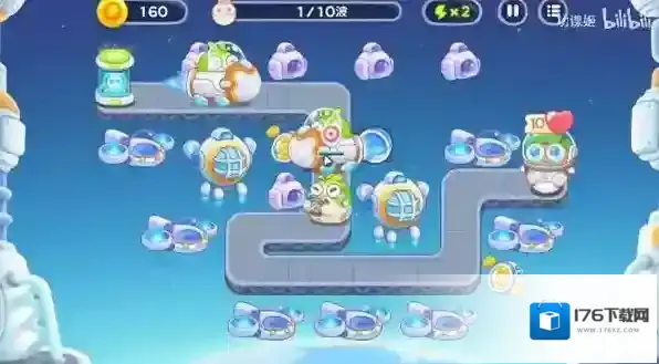 保卫萝卜4太空穿越第57关满星通关攻略