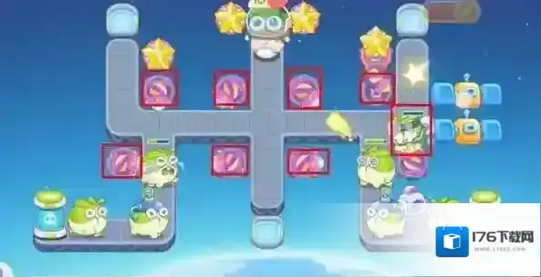 保卫萝卜4太空穿越第27关满星攻略