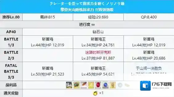 FGO泳装三期钻石山配置攻略 钻石山自由本配置掉落详解