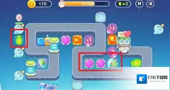 保卫萝卜4太空穿越第6关满星攻略